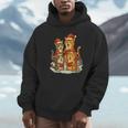 Cats Reading Books Christmas Tree Unisex Hoodie Cats Reading Books Christmas Tree Unisex Hoodie