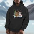 Christmas Tree Snowman Reindeer Book Stack Librarian Unisex Hoodie