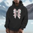 Cute Baseball Coquette Bow For Women Girls Baseball Mama Mom Unisex Hoodie