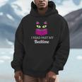 Cute Cat Reading Book Lover Graphic Unisex Hoodie