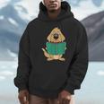 Cute Dog Reading A Human Training Book Dog Unisex Hoodie