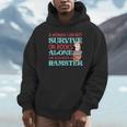 Cute Hamster Reading Book A Woman Can Not Survive On Books Unisex Hoodie