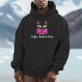 Cute Kitty Face Coffee Books & Cats Unisex Hoodie Cute Kitty Face Coffee Books & Cats Unisex Hoodie