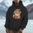 Cute Shiba Inu Mushroom Hat Reading Book Art Unisex Hoodie Cute Shiba Inu Mushroom Hat Reading Book Art Unisex Hoodie