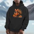 Cute Turkey Reading Book Lovers Bow Thanksgiving Unisex Hoodie Cute Turkey Reading Book Lovers Bow Thanksgiving Unisex Hoodie