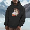 Cute Wildlife Forest Animal Bookworm Book Reading Hedgehog Unisex Hoodie Cute Wildlife Forest Animal Bookworm Book Reading Hedgehog Unisex Hoodie