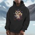 Cute Wizard Owl Reading Book Magic Candle Unisex Hoodie Cute Wizard Owl Reading Book Magic Candle Unisex Hoodie