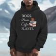 Dogs Books Coffee Plants Men Women Unisex Hoodie