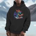 Dragon Wearing Glasses Reading A Book Unisex Hoodie
