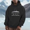Easily Distracted By Cats And Books Reading Cats Main Coon Unisex Hoodie