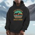 Easily Distracted By Dholes & Books Retro Wild Dogs Lover Unisex Hoodie