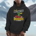 Easily Distracted By Dragons And Books Reading Book Dragon Unisex Hoodie