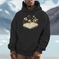 Floral Bumble Bee Reading Book Wildflower Bookish Librarian Unisex Hoodie Floral Bumble Bee Reading Book Wildflower Bookish Librarian Unisex Hoodie