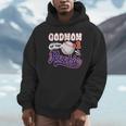 GodMom Rookie Of Year 1st Birthday Baseball Theme Matching Unisex Hoodie