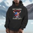 Hit Hard Run Fast Turn Left Baseball Cream Drip Crossed Bats Unisex Hoodie Hit Hard Run Fast Turn Left Baseball Cream Drip Crossed Bats Unisex Hoodie