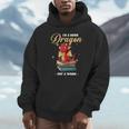 I'm A Book Dragon Not A Worm Reading Library Reader Bookworm Unisex Hoodie