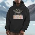 It's Too Nonfictiony Outside Retro Books With Flowers Unisex Hoodie
