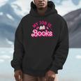 My Job Is Books Pink Retro Book Lovers Women Librarian Unisex Hoodie