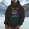 Just a Girl Who Loves Horses And Books Book Lover Unisex Hoodie