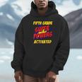 Kids Fifth Grade Superpower Superhero Comic Book First Day School Unisex Hoodie