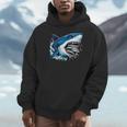 Kids Shark With School Books Back To School Shark Lovers Unisex Hoodie