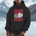 Kids Stealing Hearts Like I Steal Bases Cute Baseball Boys Unisex Hoodie