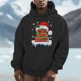 Librarian Book Santa Hat Reader Snow Pajamas Christmas Unisex Hoodie Librarian Book Santa Hat Reader Snow Pajamas Christmas Unisex Hoodie