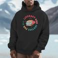 Literacy And Justice For All Groovy Reading Book Lover Unisex Hoodie Literacy And Justice For All Groovy Reading Book Lover Unisex Hoodie
