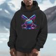 Neon Dripping Baseball And Bats Colorful Sports Art Unisex Hoodie Neon Dripping Baseball And Bats Colorful Sports Art Unisex Hoodie
