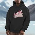Pink Bow Books And Cherries For Book Lover Girl Women Unisex Hoodie