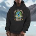 Planet With Books Reader Reading Environmentalist Earth Day Unisex Hoodie Planet With Books Reader Reading Environmentalist Earth Day Unisex Hoodie