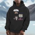 Rain Drops Rainy Days Umbrella Good Books Cute Cat Cuddles For Men Women Unisex Hoodie