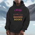 I Read Banned Books Pink-Yellow Literature Activist Unisex Hoodie