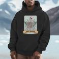 The Reader Tarot Card Skeleton With Book Lover Bookworm Unisex Hoodie