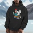 Reading Chicken Bookworm Cute Chicken With Glasses Books Unisex Hoodie Reading Chicken Bookworm Cute Chicken With Glasses Books Unisex Hoodie