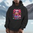 Readsolotl Axolotl Reading Book Lover Teacher Kids Unisex Hoodie Readsolotl Axolotl Reading Book Lover Teacher Kids Unisex Hoodie