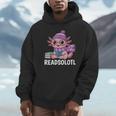 Readsolotl Cute Pink Kawaii Axolotl Reading Book Lover Unisex Hoodie Readsolotl Cute Pink Kawaii Axolotl Reading Book Lover Unisex Hoodie