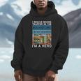 I Rescue Books And Trapped In The Bookstore Retro Bookreader Unisex Hoodie