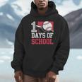 Retro 100 Days Of School Baseball Teacher Student 100 Days Unisex Hoodie