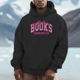 Retro Pink Coquette Bow Valentine Book Lover Varsity Unisex Hoodie
