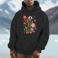 Santa Baseball Football Soccer Pajamas Ho Ho Christmas Xmas Unisex Hoodie Santa Baseball Football Soccer Pajamas Ho Ho Christmas Xmas Unisex Hoodie