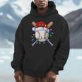 Santa Sports Christmas Baseball Player Unisex Hoodie Santa Sports Christmas Baseball Player Unisex Hoodie