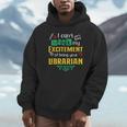 School Librarian Assistant Mask Book Reading Library Unisex Hoodie