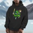 Shamrock Lucky Clover Baseball Patricks Day Family Matching Unisex Hoodie