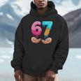 Six Seven 6-7 Baseball Ice Cream Drip 67 Meme Hands Unisex Hoodie Six Seven 6-7 Baseball Ice Cream Drip 67 Meme Hands Unisex Hoodie