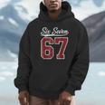 Six Seven Meme Boys Girls Kids 67 Baseball Jersey Unisex Hoodie