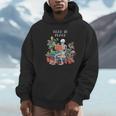 Skeleton Read In Peace Books And Plants Lover Bookworm Unisex Hoodie