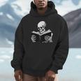 Skeleton Reading Book Bookworm Reader Bookish Halloween Unisex Hoodie