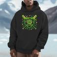 St Patricks Day Baseball Ice Cream Shamrock Baseball Player Unisex Hoodie