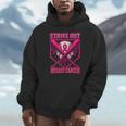 Strike Out Breast Cancer Baseball Ice Cream Drip Unisex Hoodie Strike Out Breast Cancer Baseball Ice Cream Drip Unisex Hoodie